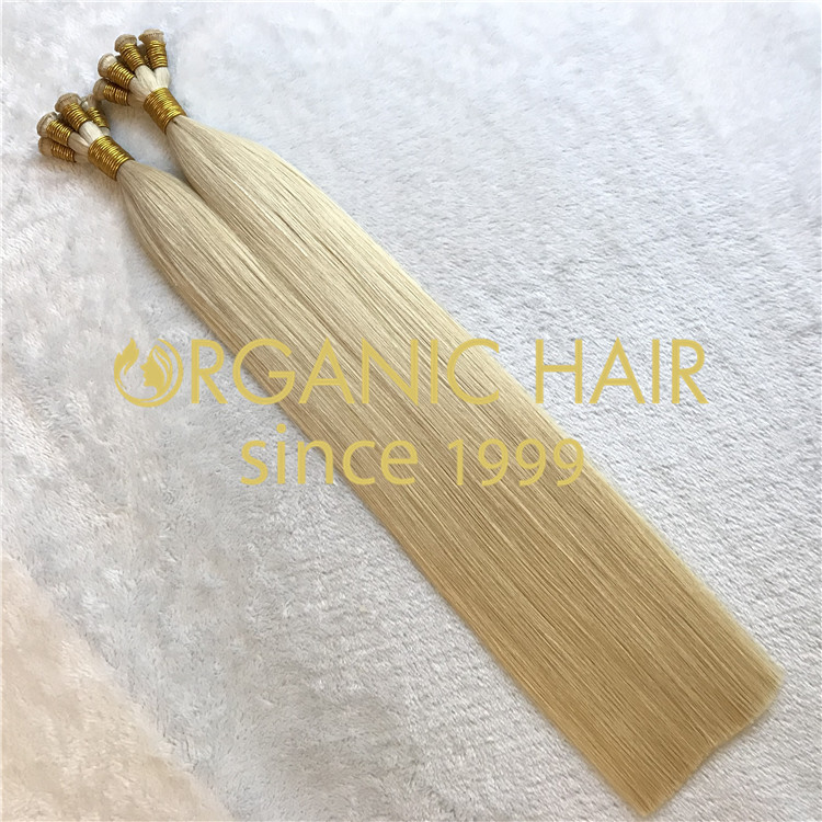 Top quality hair extensions to order-- Blonde Handtied Weft  C27